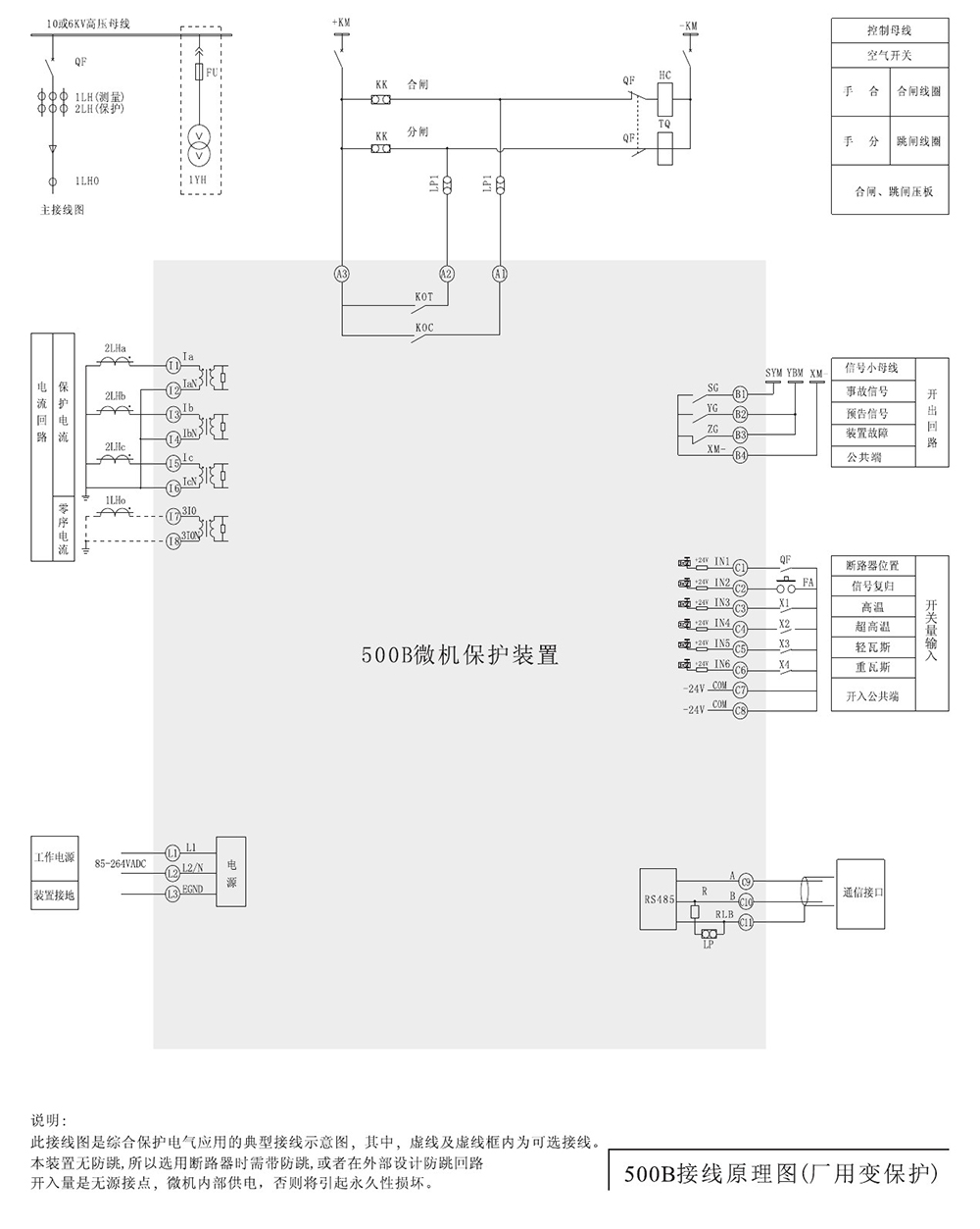 SJP-500B迷你微機保護裝置產(chǎn)品參數(shù)圖片二