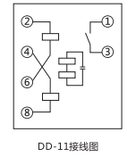 DD-11/60接地繼電器內(nèi)部接線圖