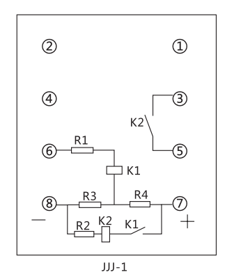 JJJ-1內(nèi)部接線及外引接線圖