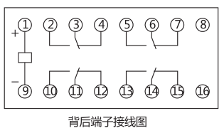 BS-30時(shí)間繼電器內(nèi)部接線(xiàn)及外引接線(xiàn)圖片