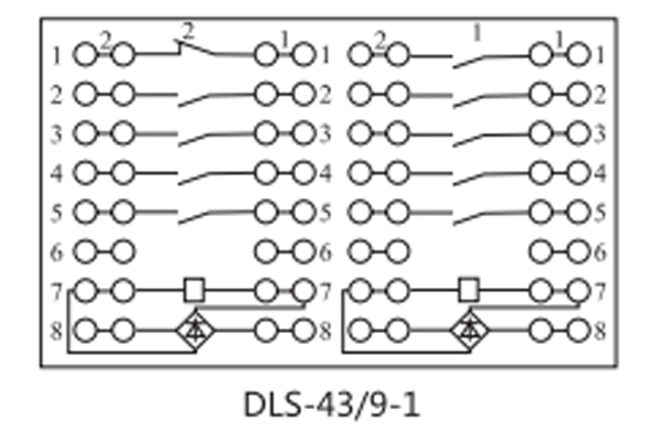 DLS-43/9-1接線(xiàn)圖