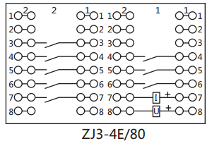 ZJ3-4E/80接線(xiàn)圖