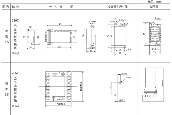 安裝尺寸